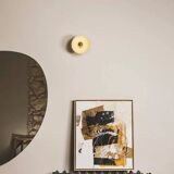 Pitchoun wall lamp in white terracotta