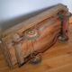 Old pedal car soap box in wood and metal 50s