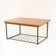 Vintage Floating Wall Shelf, Teak String Rack 60's Design