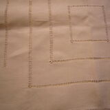 The linen thread and old lace tablecloth