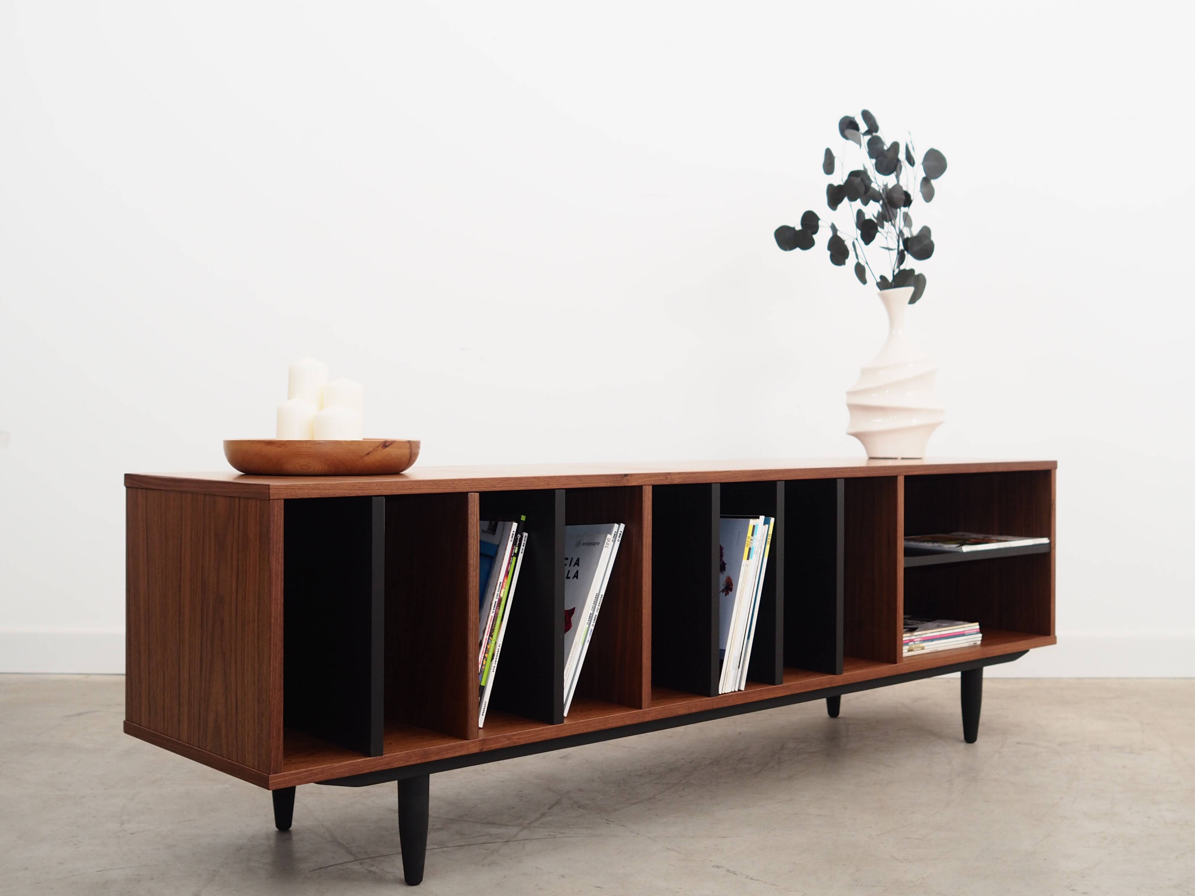 Walnut bookcase, Scandinavian design