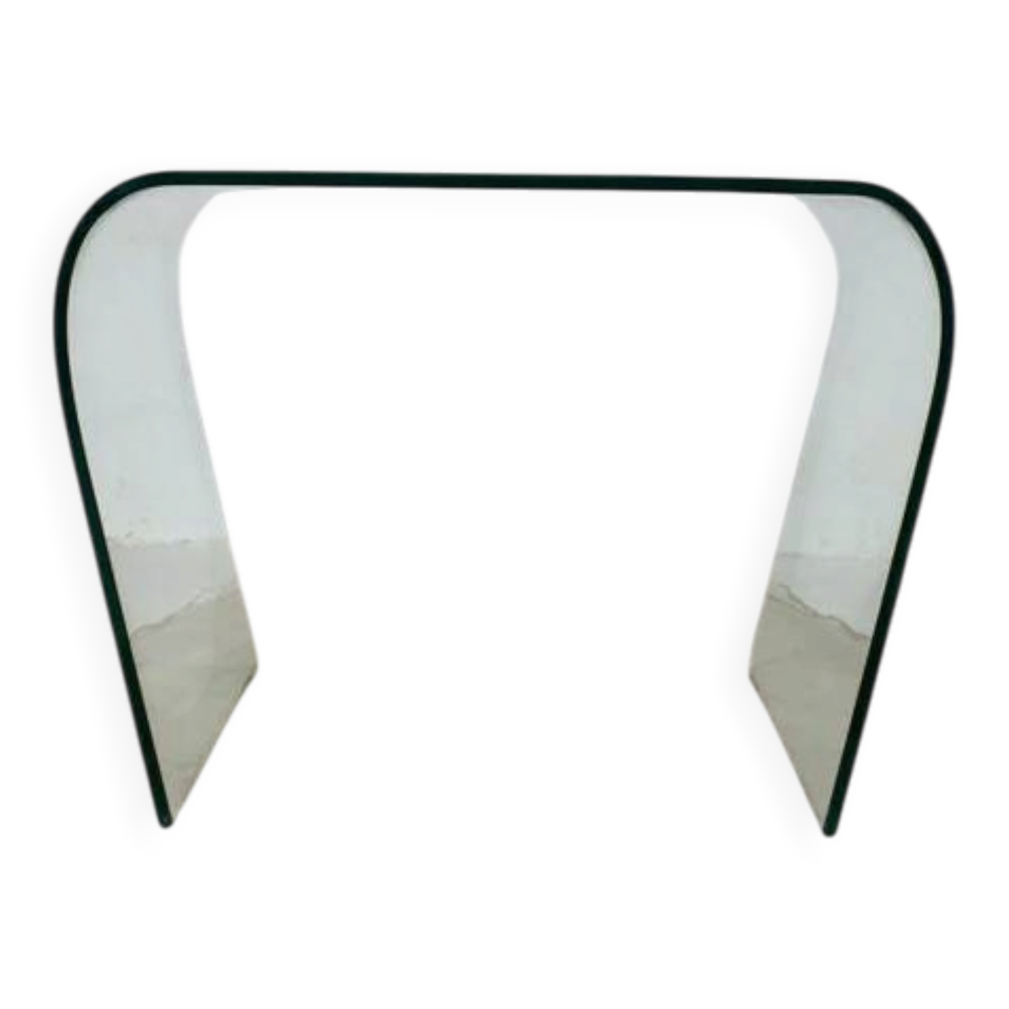 Vintage glass coffee table / side table