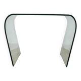 Vintage glass coffee table / side table