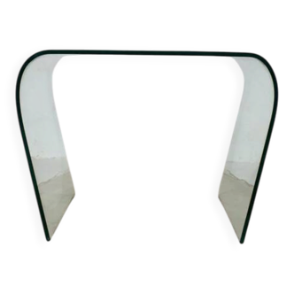 Vintage glass coffee table / side table