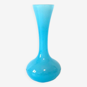 Blue Opaline Vase