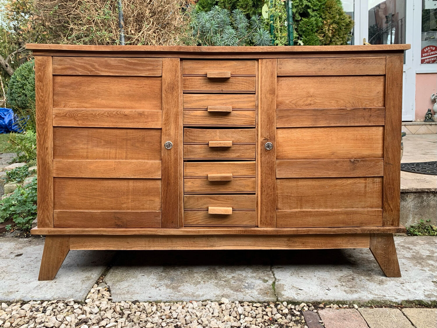 Buffet René Gabriel pieds compas 1945/50