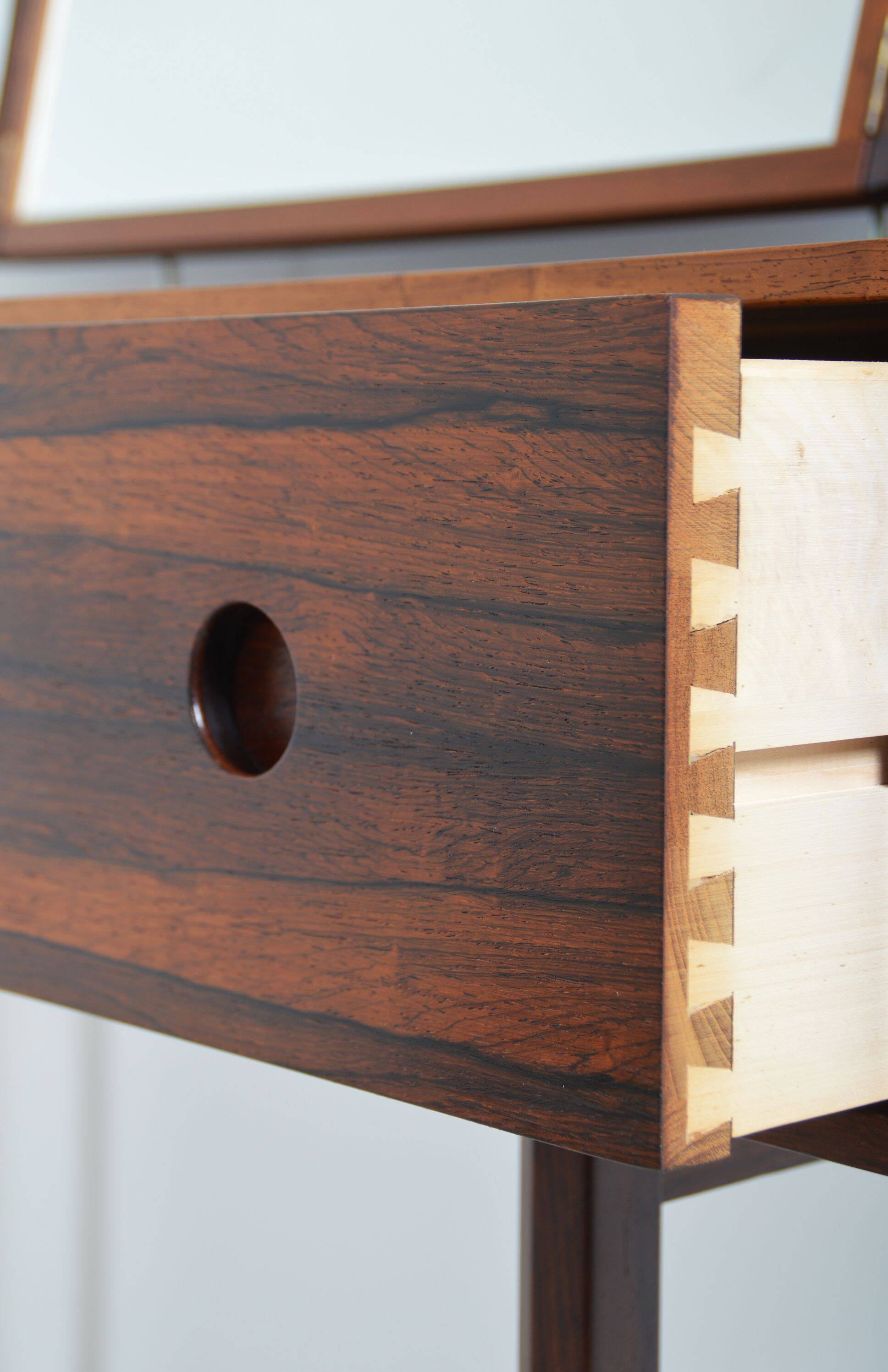 Danish dressing table in rosewood by Kai Kristiansen for Aksel Kjersgaard