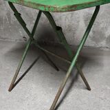 Painted metal folding table