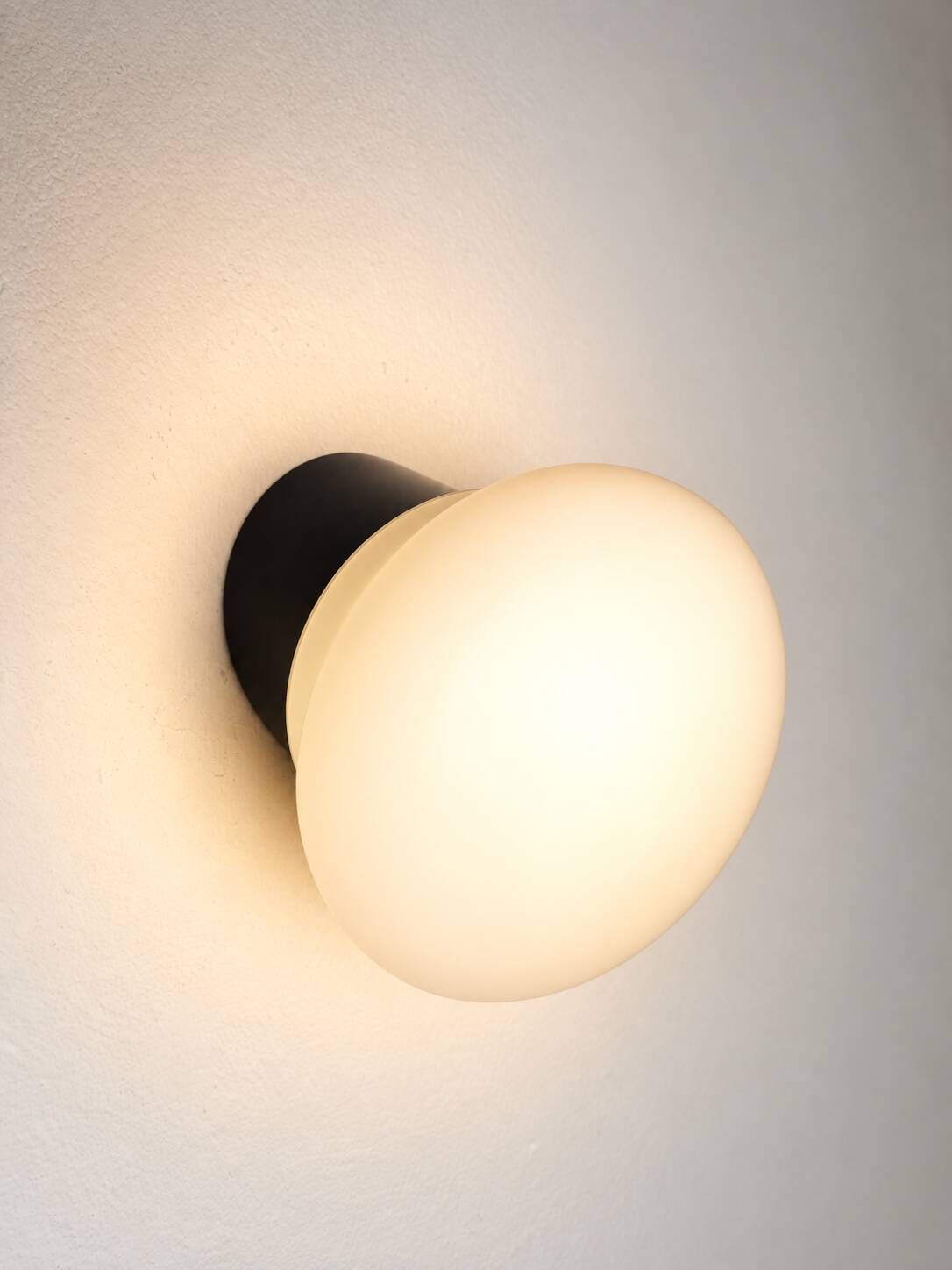 W-1809 Op-Art Wall Lamps In Opal Glass By Raak Amsterdam, The Netherlands 1970S