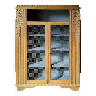Restored Art Deco library cabinet