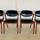Danish vintage Kai Kristiansen model 42 chairs for Schou Andersens Møbelabrik