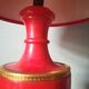 Lampe de style italien en marbre rouge