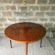 Scandinavian teak table with extensions, 4/6 people.