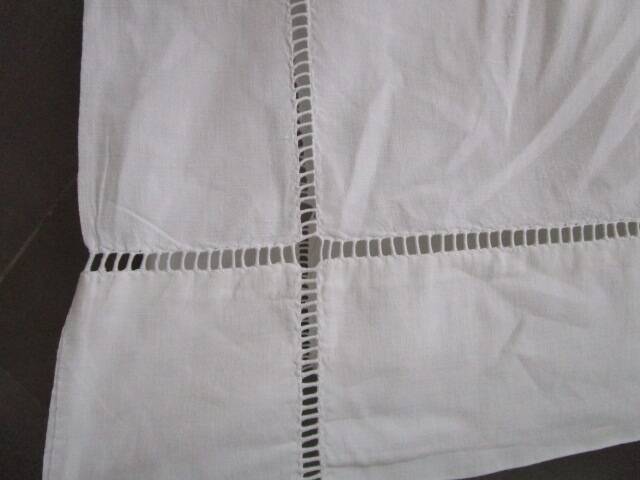 Old embroidered sheet, monogrammed: 310x225cm