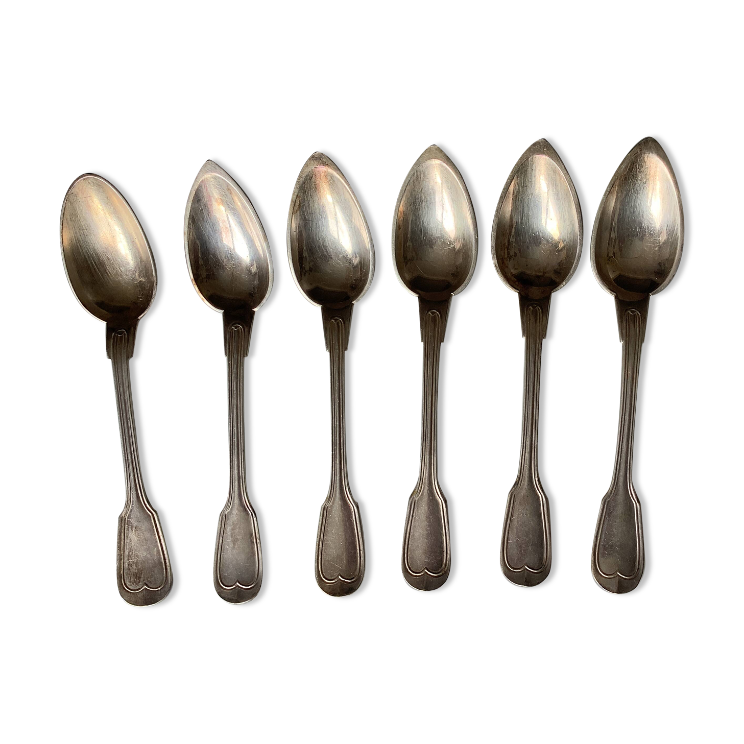 Small silver-plated metal spoons