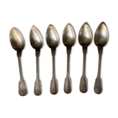 Small silver-plated metal spoons