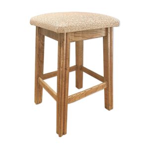 Tabouret pêche bois brut