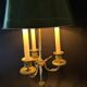 Bronze bouillotte lamp from the 19th century.