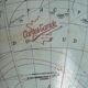 Vintage globe 1962 terrestrial world map glass tripod Taride - 28 cm