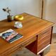 Vintage Scandinavian oak desk "Karl"