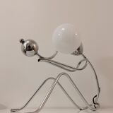 Vintage table lamp chromed metal