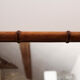 Miroir bois imitation bambou années 20, 70x52 cm