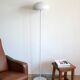 White mushroom floor lamp