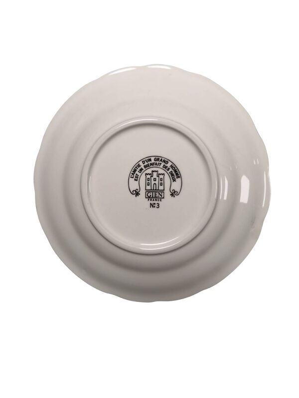 Lot de 6 Assiettes en porcelaine Rébus Gien