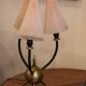 Table lamp from the early 1950s, brass sphere with spikes.