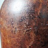 Grand vase potiche décoratif en métal vintage design minimaliste