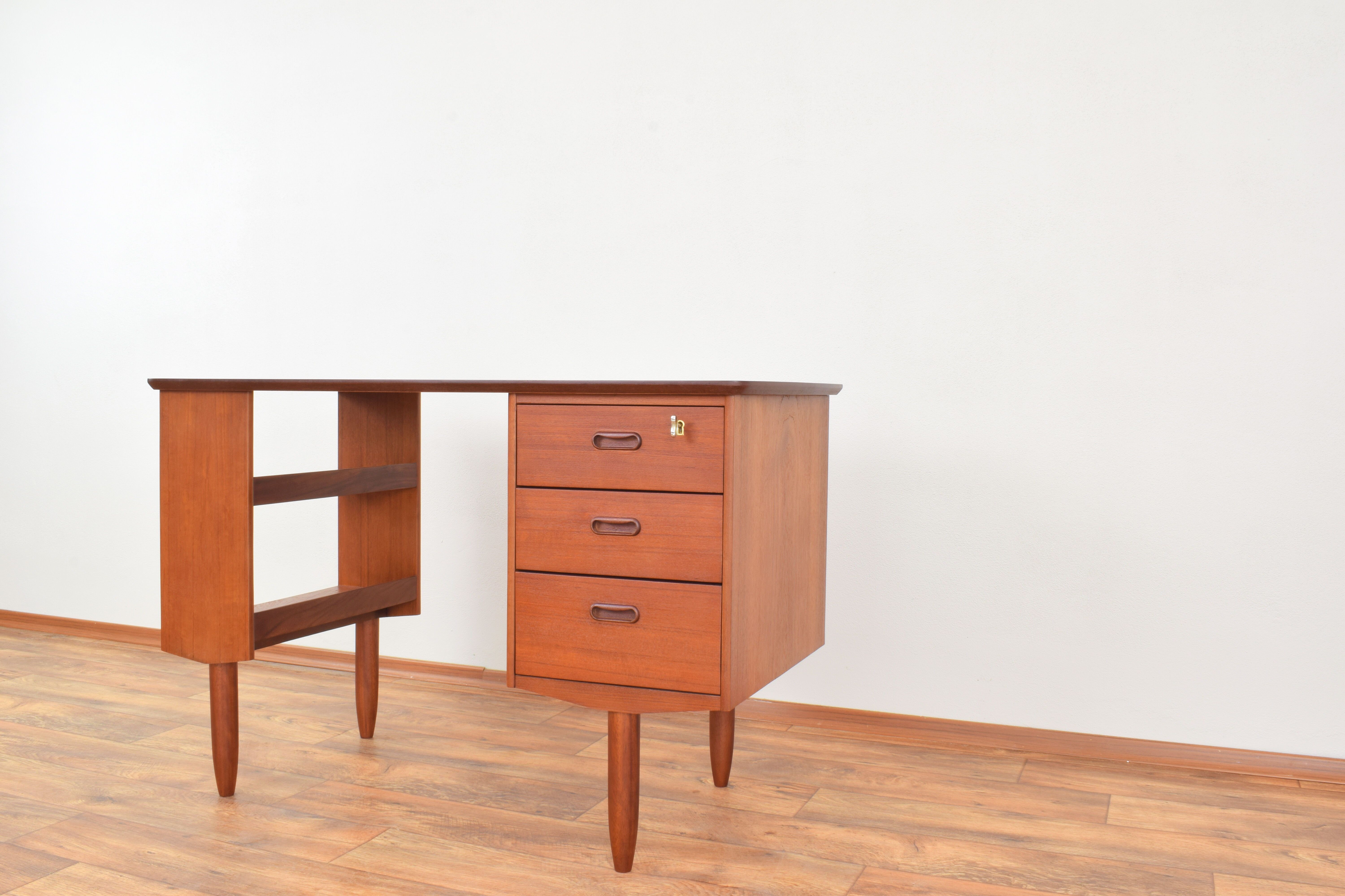 Mid-Century Danish Teak Desk, 1960s.