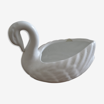 Cache pot cygne blanc