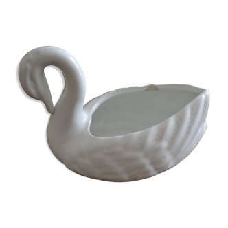 Cache pot cygne blanc