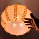 Large coral hanging pendant light Danish modern