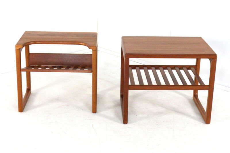 Set of 2 side tables / nightstands 'Hylke' - danish design - teak