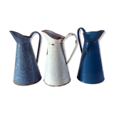 Set de 3 brocs en tôle émaillée