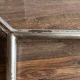 Functionalist Chrome Red Side Table Made In Czechoslovakia, 1930s