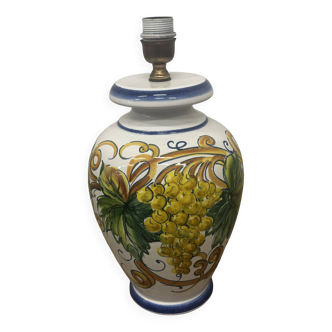 Ricceri Firenze Ceramics - Grape Bunch Lamp Base - 80's - H 42 cm