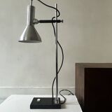 Articulated desk lamp in chrome metal, Lita France 1970