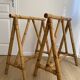 Vintage Bamboo trestles from the 60s/70s for desk, table, side table