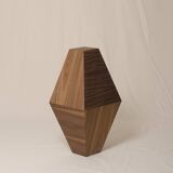 Brancusi endless column inspired pedestal table, real walnut