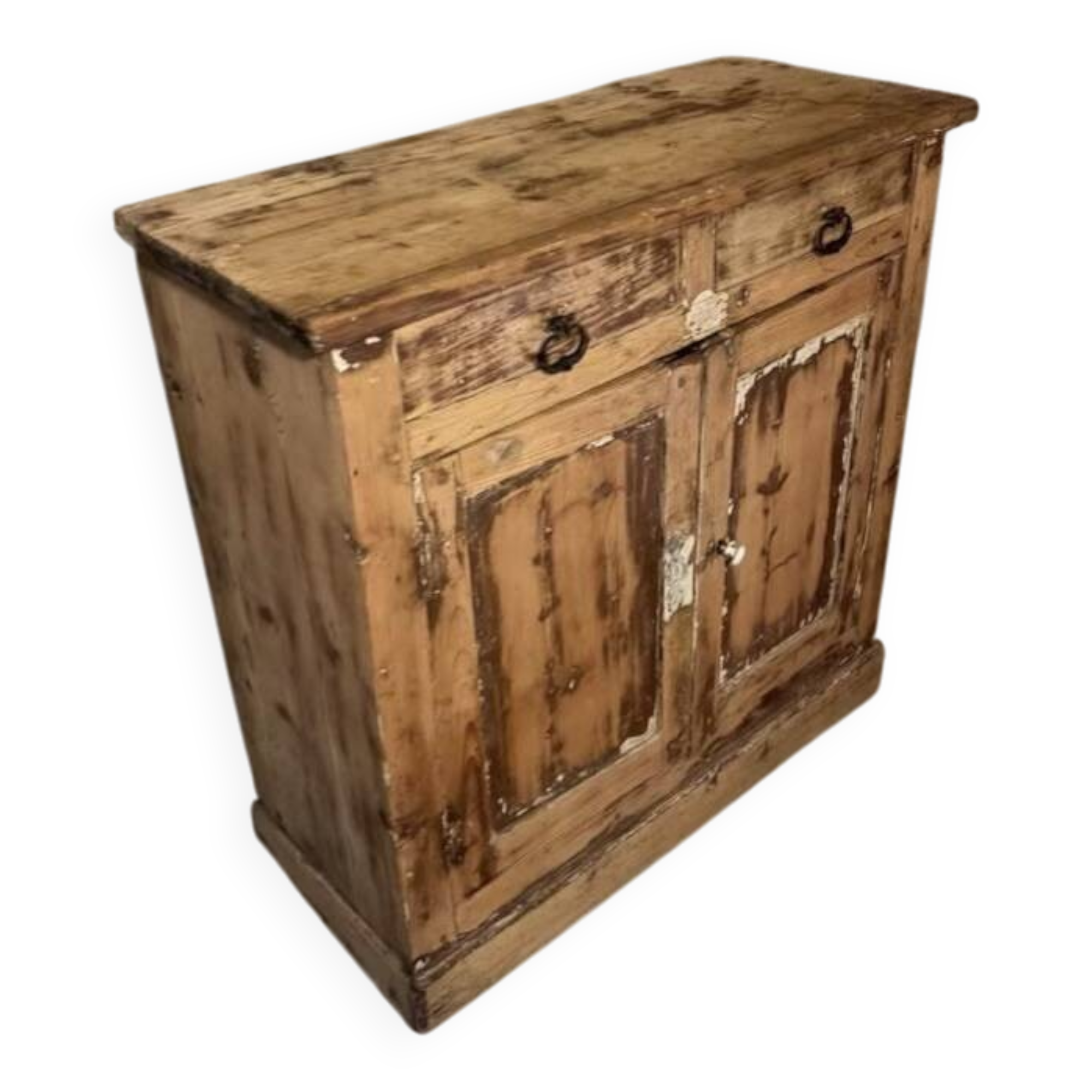 Petit buffet parisien vintage anciens bois  brut
