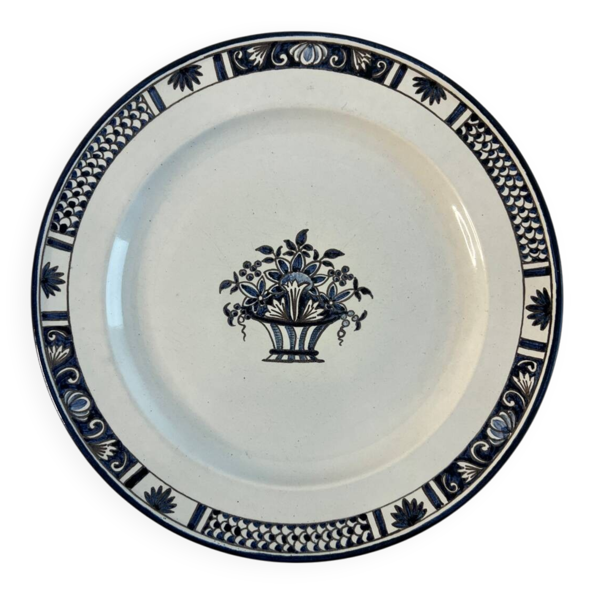 Hand-painted dinner plate