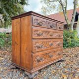 Natural Wood Chest of Drawers from the 18th Century, Foreign Work