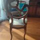 Louis XV style chair with asymmetrical carved wooden back