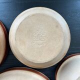 Series of 4 Gien sandstone bowls