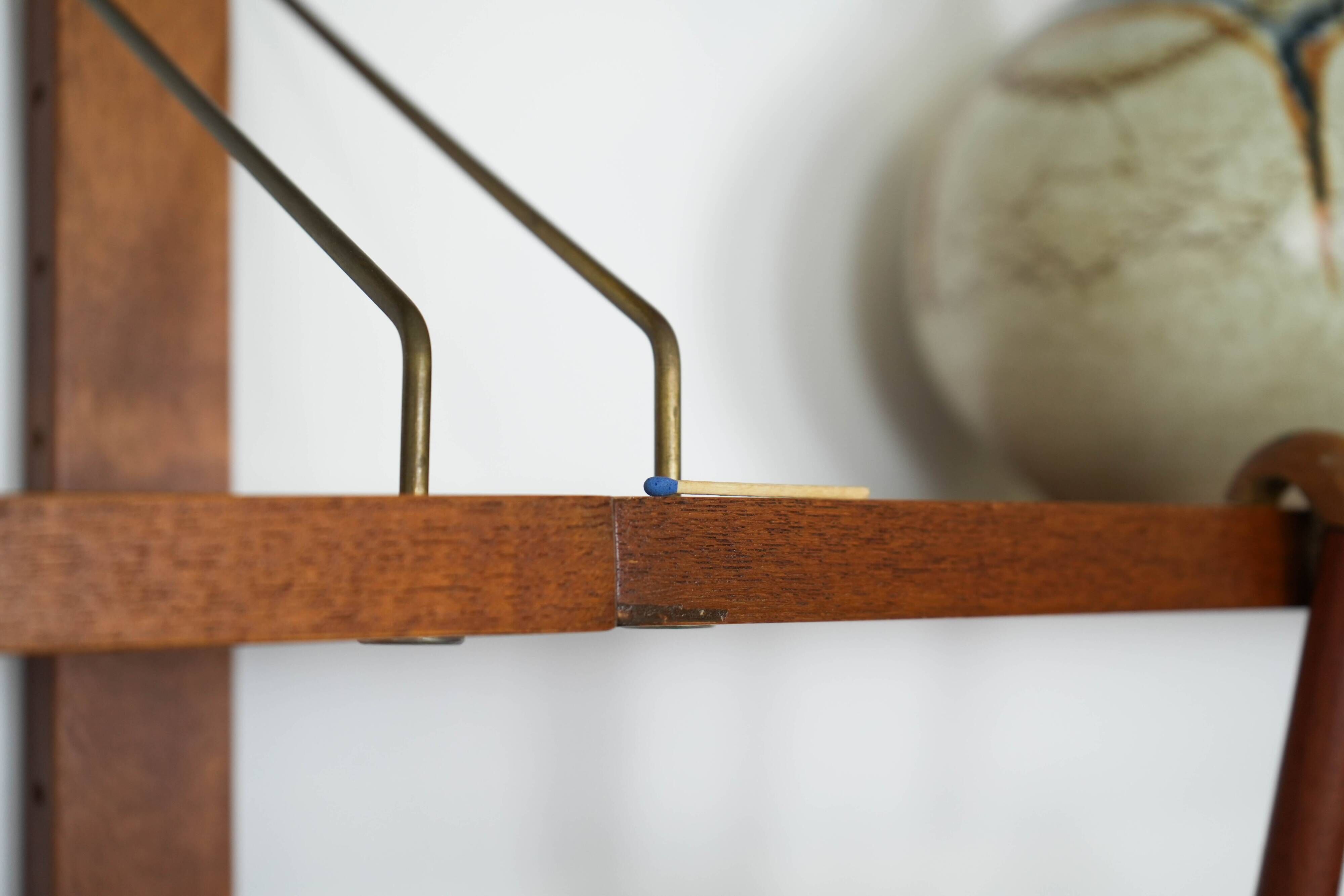 Teak modular shelving by Kjell Riise, Norway, 1960s