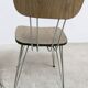 Paire de chaises Formica 1970 pieds Eiffel marron