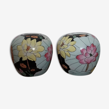 Pair of ball vases