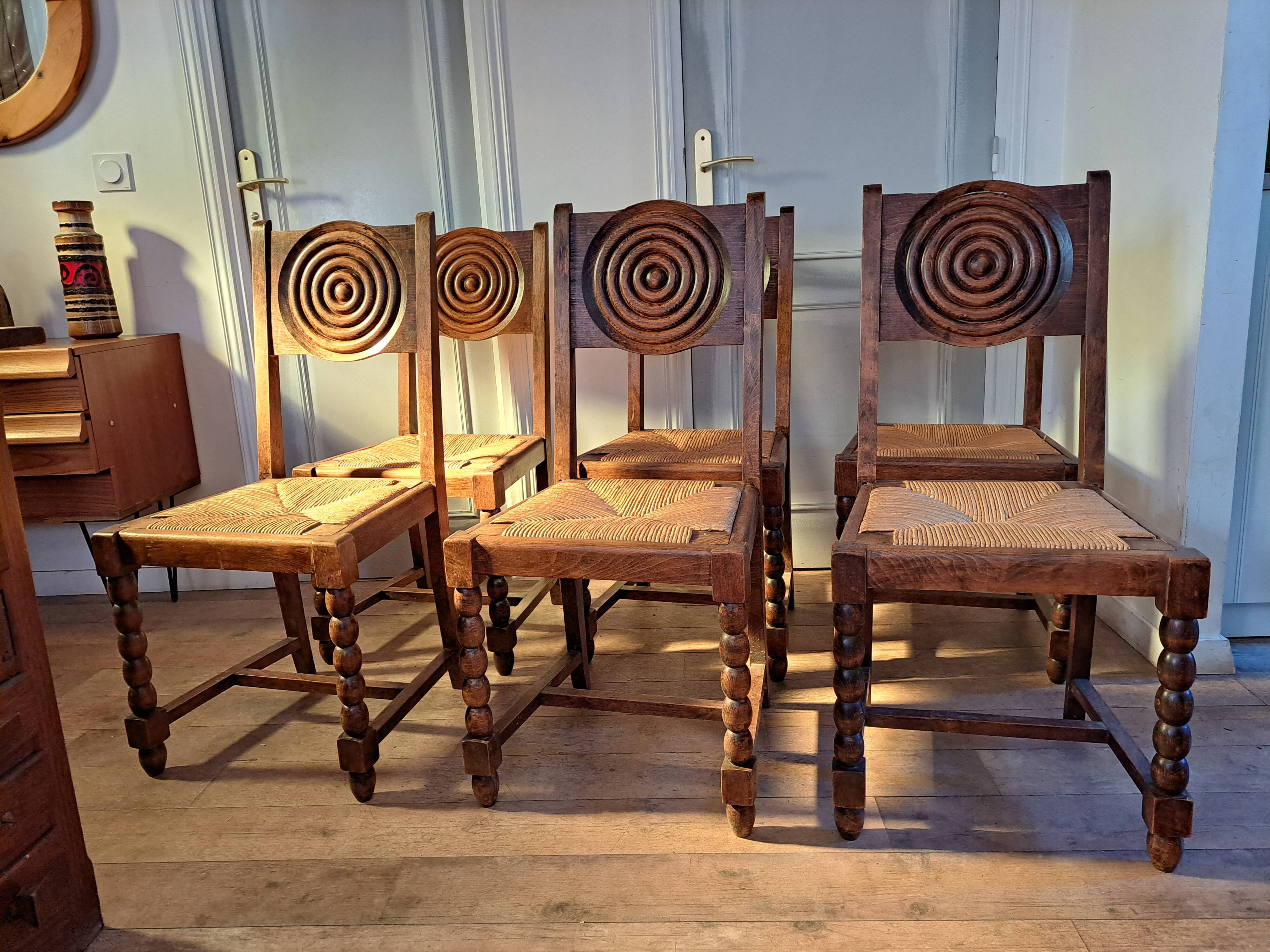 6 arts and crafts chairs